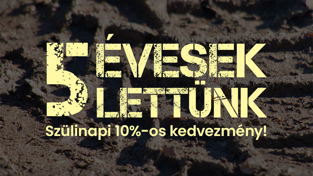 Ünnepelj velünk: 5 éves, szülinapi kedvezmény!