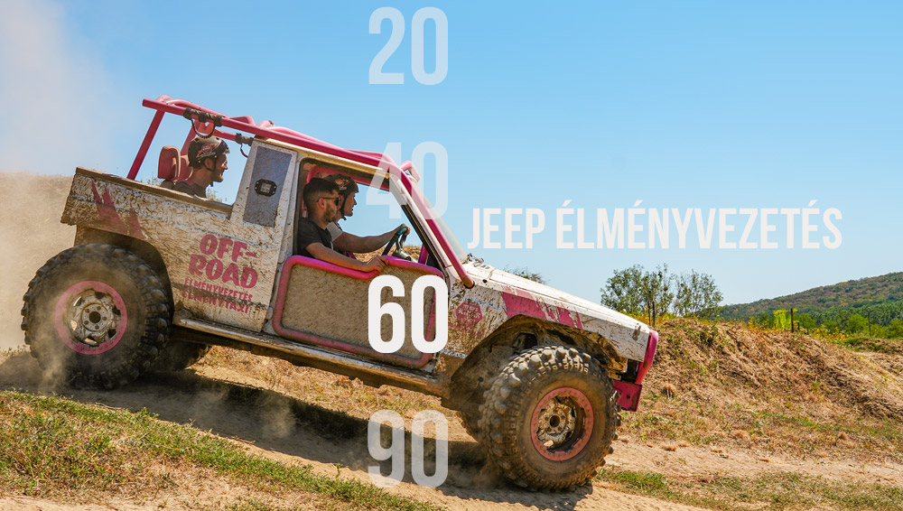 40, 60 vagy 90 perces off-road élményvezetés? Segítünk csomagot választani